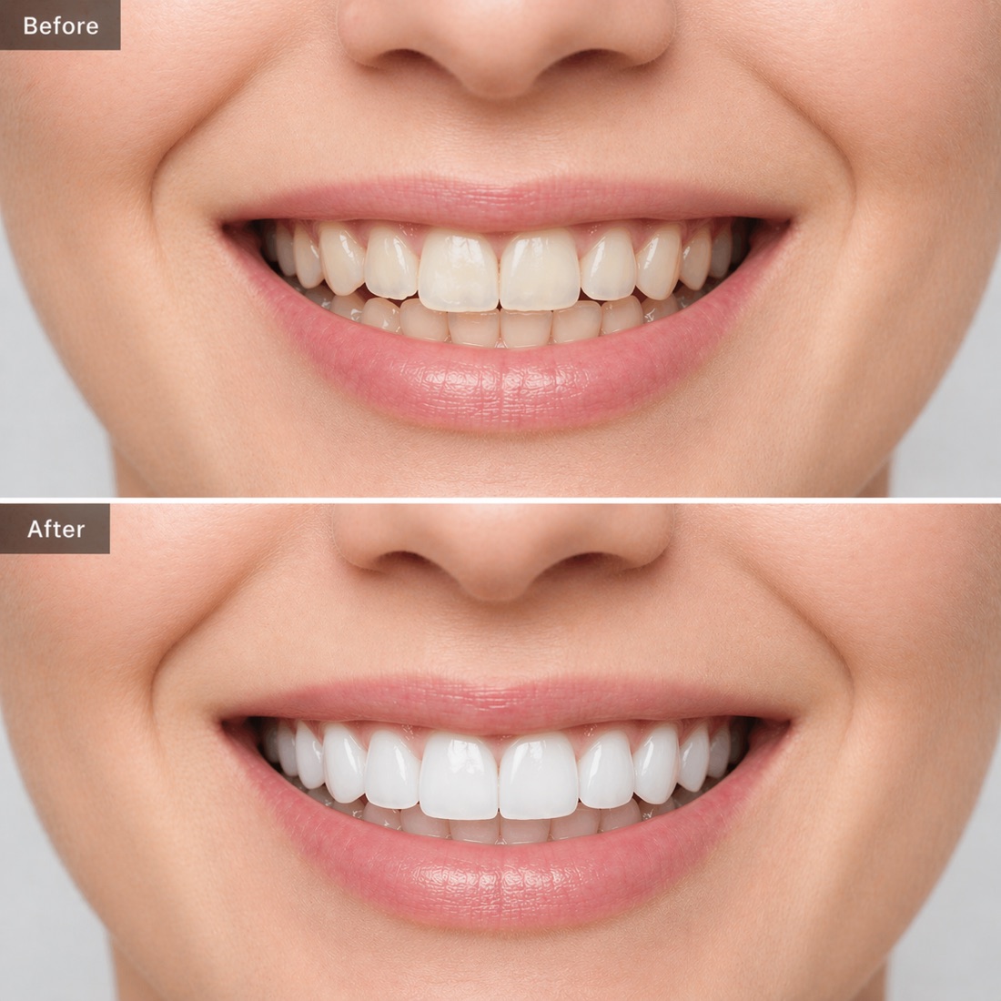 Before and after real riverside dental cleanings transformations case